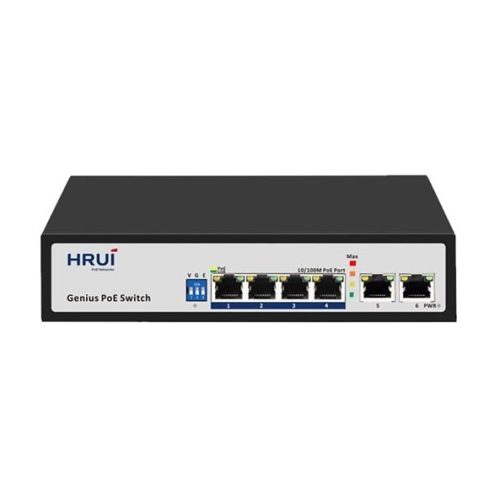 HR100-AF-42N سوئیچ شبکه ۴پورت POE